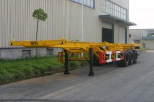 Wholesale 20ft / 30ft Gooseneck Rear 3 FUWA Axles Carbon Steel Container Trailer Chassis from china suppliers