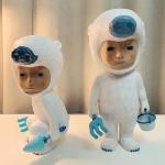 Varnished Cute Wooden Art Statue Doll With Birch Hardwood Birch Material