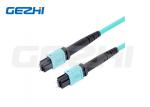 Telecommunication MPO Fiber Optic Connector Customized Logo OM3 SX Fiber