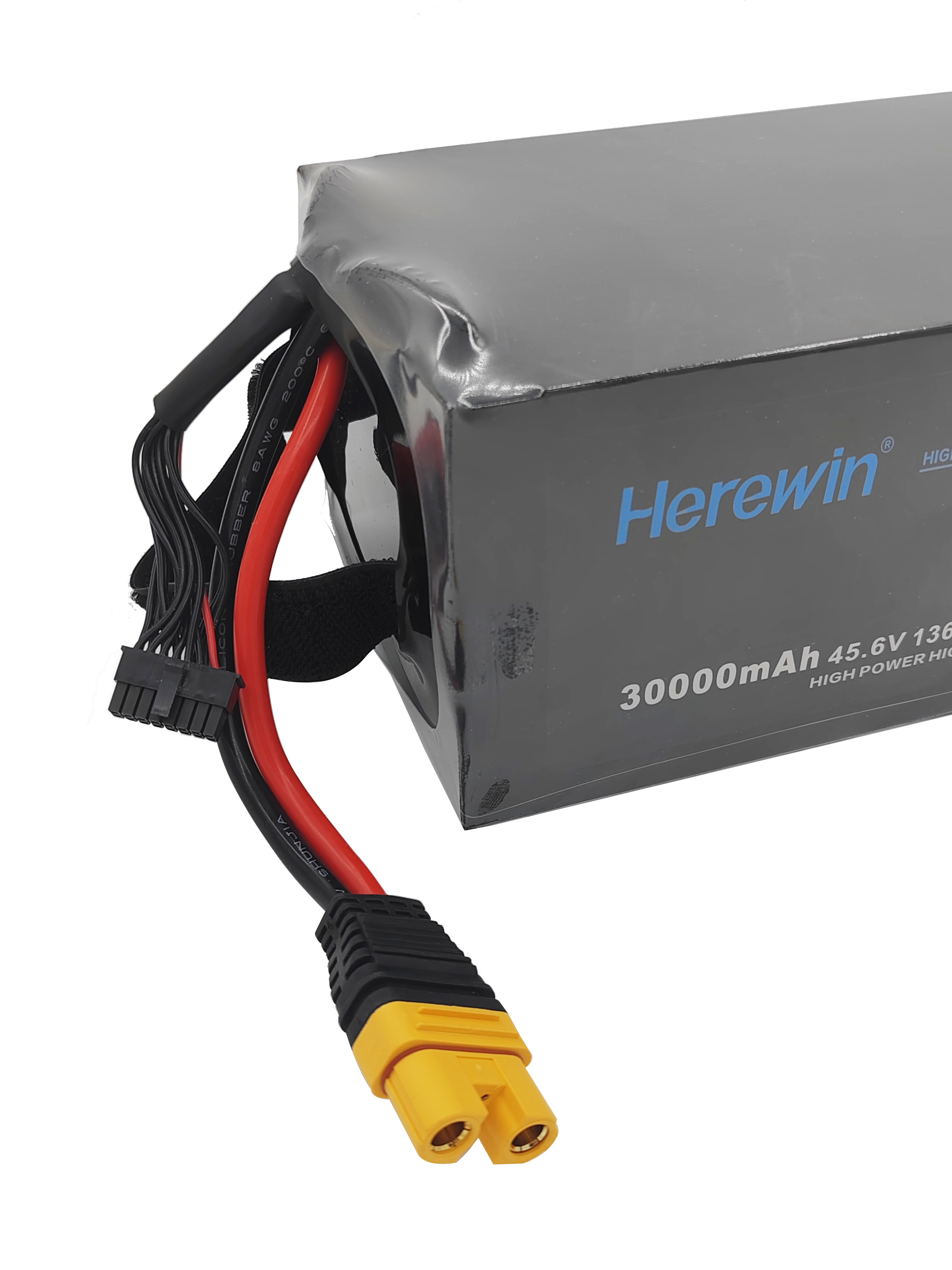 12S 45.6V 30000mAh LiHv Soft Pack UAV Battery 25C Herewin Battery