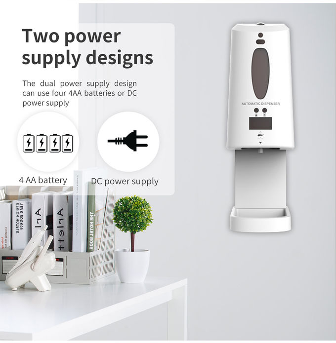 Touchless Infrared Body Temperature Measuring Hand Sanitizer Dispenser 1300 Capacity