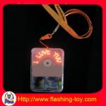 Customize logo printing Message Necklace, Flashing Led Necklaces HL-B2120