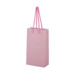 210gsm Coated Paper Gift Packing Paper Bags Pink Color Multipurpose OEM