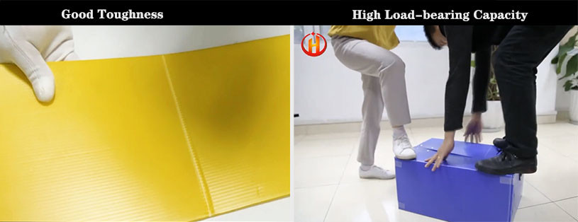 Recyclable Grey Corrugated Plastic Totes Impact Resistant