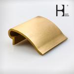 Decorative Customized Size Brass Material Profiles Copper Alloy Extruding