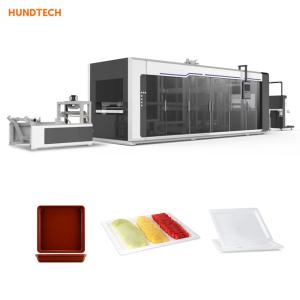 Wholesale Plastic Blister Industrial Thermoforming Machine Square Boxes Lids Filling Machine from china suppliers