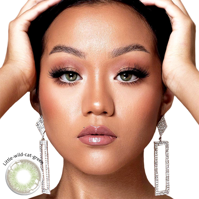 Color Lenses Mystic Green Dailies Contacts Yearly Wearing Pale Green Contact Lenses