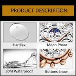 KINYUED New Style Watches Men Luxury Watch Movement Mechanical Watch Mechanical