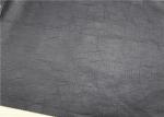 0.5mm Black Embossed PU Leather 100% Viscose Backing Fabric For Garment Bags