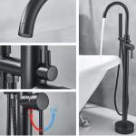 Sustainable Freestanding Bathtub Accessories Chrome Finish SS Faucet For