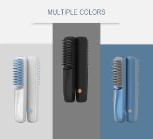 Wholesale ABS Stainless Steel 210 Degree Ionic Rechargeable Hair Straightener Brush from china suppliers