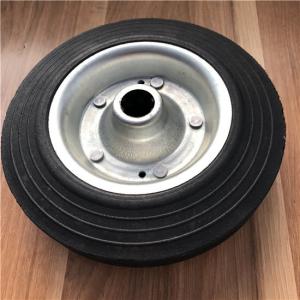 Wholesale 8x2 Solid Rubber Wheels For Trolleys Steel Hub Solid Rubber Tires For Dolly from china suppliers