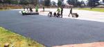 Red Blue Green Ventilate Harmless Synthetic Sports Flooring Track
