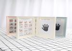 Wood Safe Baby Hand And Footprint Photo Frame Kit Non Toxic Ink Pad For Girls /