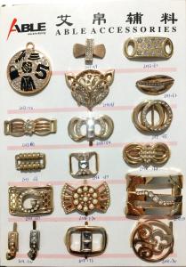 Wholesale Decorative Silver Color Small Metal Shoe Buckle , Dress Shoe Clips A11 A12 from china suppliers