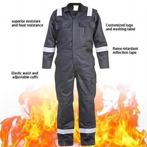 ARC Flash 330gsm Safety Coverall Suit Industrial Workwear And Safety Frame