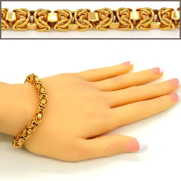 Hot Selling items Fashion jewelry Men or Womans bracelet Bangle 18K Real Gold