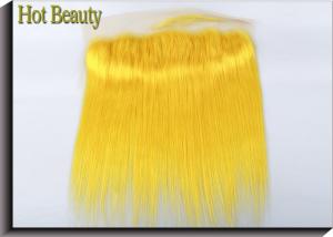 Wholesale Customized Yellow Human Hair Virgin Lace Frontal Straight Durable Swiss Lace from china suppliers