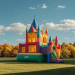 CE Certification 50X60X70 Cm Outdoor Inflatable Castle Slide / Kids Inflatable