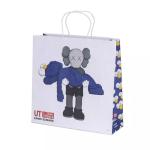 Recyclable Twisted Handle 150GSM Kraft Paper Bag 5KG Carry
