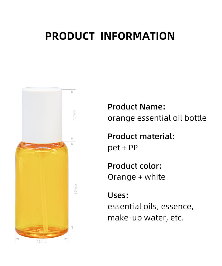 80ml PETG Plastic Cleansing Oil Pump Bottles Makeup Remover Package