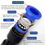 Air Connector Tube Plastic Pneumatic Fittings Water Hose Couplers 4mm 6mm 8mm