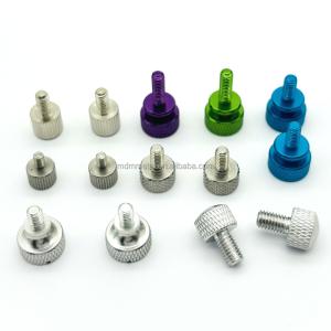 Wholesale 304 Stainless Steel CNC Copper Parts Turning Knurled Thumb Screw For Aerospace from china suppliers