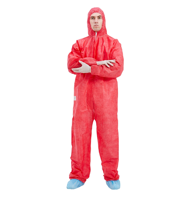 Type 4/5/6 Disposable Protective Coverall With Shoe Cover