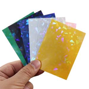 Wholesale Custom Clear Holographic Card Protective Sleeves 66x91mm Sports Card Plastic Sleeves from china suppliers