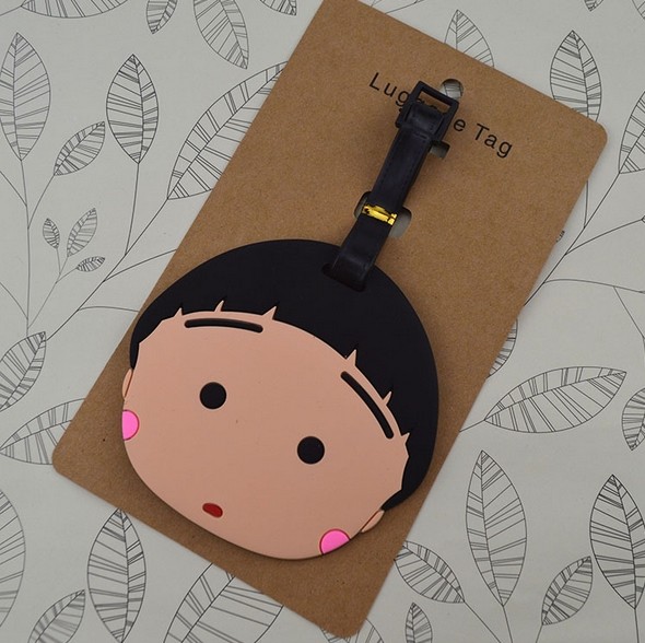 Guangdong factory high quality soft pvc plastic standard size luggage tags