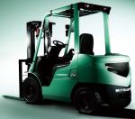 Hydraulic Lifting Pallet Truck 3 Ton Capacity Mitsubishi FD30 3 Mast 4.5m Japan