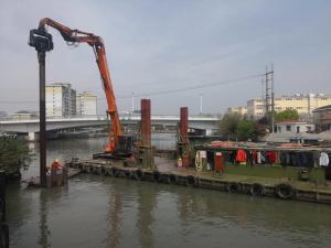 Wholesale 18m Hydraulic Vibratory Hammer Pile Driver Low Noise from china suppliers
