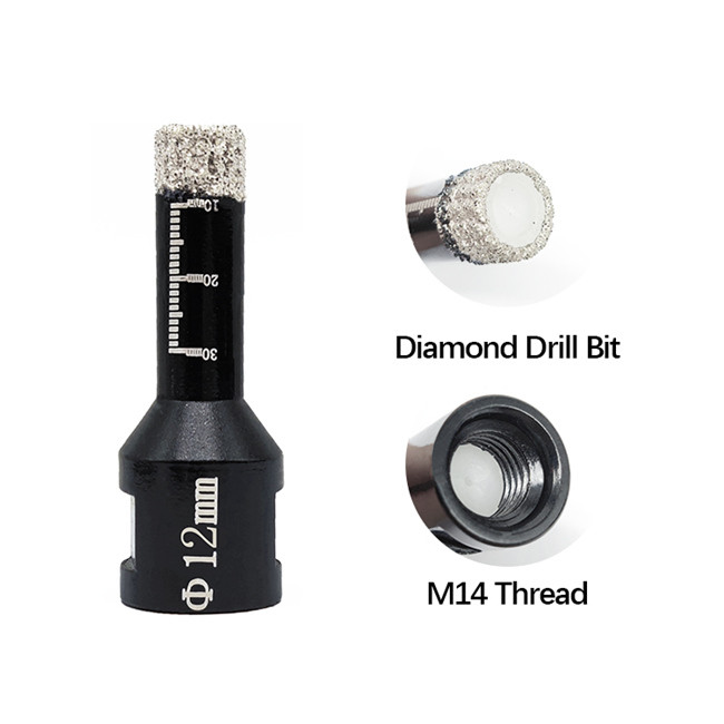 45Mn Diamond 6mm 12mm 14mm Masonry Drill Bit Set For Power Drill