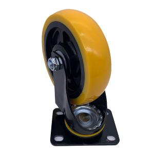 Wholesale 5 Inch Swivel Plate Polyurethane Quiet Casters Wheel For Equipment from china suppliers
