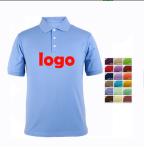 Mens POLO T Shirts 100% Cotton Short Sleeve Customized Screen Printing Casual