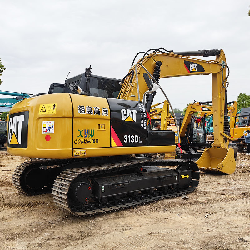 Used Caterpillar 313DL Excavator 75kw Rated Power 0.53m³ Bucket Capacity Excellent Condition