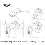 Car Fitment Maserati Fender Lining For Ghibli 670030232 670030236 670105932