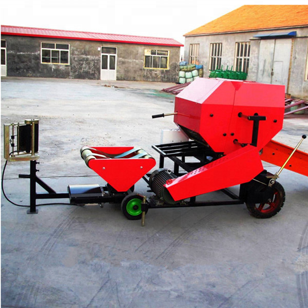 10.5ft 2 Layer Film Silage Packing Machine Mini Grass Baler 15hp Engine Drive