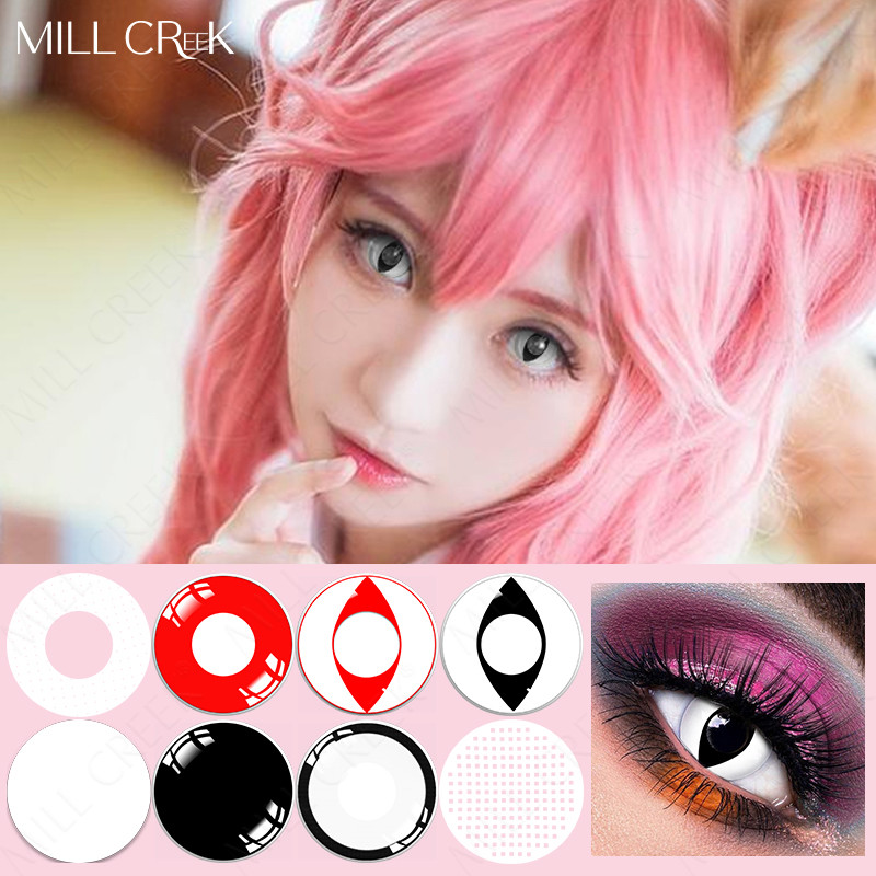 Safe Circle Costume Colored Cosplay Contact Lens Green Blue Pink 14.5mm