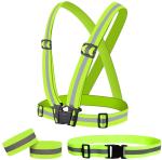 Adjustable 1.5cm Reflective Hi Vis Running Gear 42*52cm