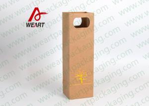 Wholesale Die Cut Handle Bottle Gift Bags / Bespoke Boutique Paper Bags OEM /ODM Avaliable from china suppliers