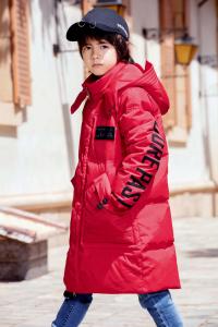 Wholesale Bilemi Long Thick Hooded Snowsuit Boy Down Coat Warm Parka Kids Winter Jacket from china suppliers