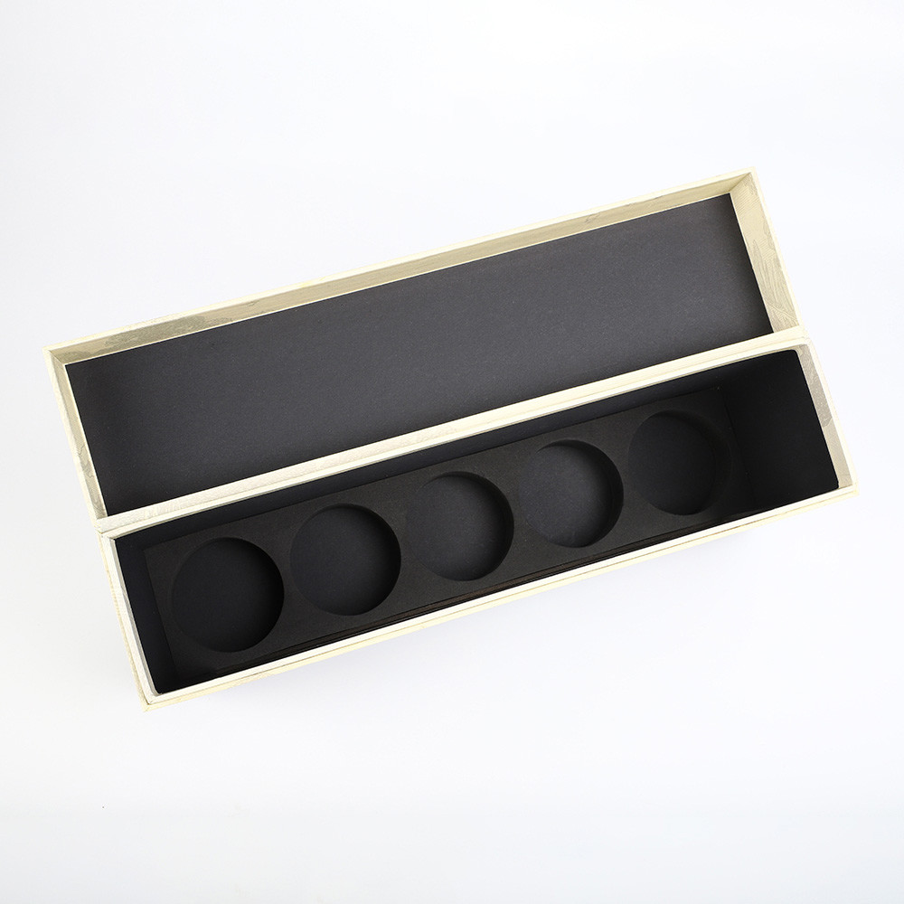 Rigid five bottles Spirits wine kit box Magnetic Wine Gift Box With Window