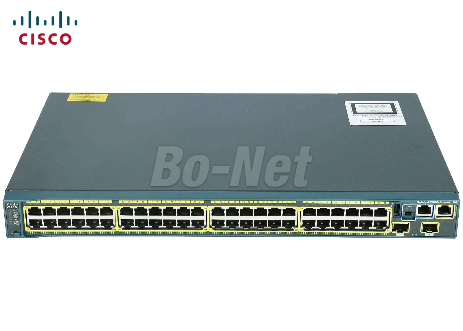 55 Watt Used Cisco Switches , Cisco Stackable Switches WS-C2960S-48TD-L 2960S
