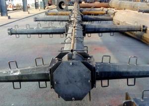 Wholesale Hot Dip Galvanized Tubular Steel Tower 10KV - 750KV Voltage Silver Color from china suppliers
