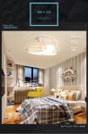 Moon Children Cute Room Ceiling Lamps 32W White Color 600*460*90MM