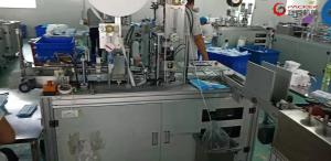 Wholesale Nonwoven Surgical Face Mask Making Machine , Disposable Mask Making Machine PLC from china suppliers