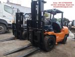 Original Japan Used Diesel Forklift Truck , Toyota 7FDA50 5 Ton Diesel Forklift