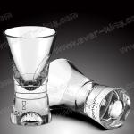 Bullet Shape Vodka Transparent Glass Cup Non Toxic Odorless