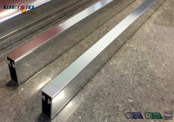 Sliver Mirror Polished Aluminium Profile For Bacony Rail Polished Aluminum